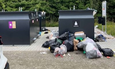 Det flyder med affald