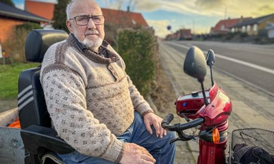 Scooteren hj�lper 90-�rige J�rgen hver dag