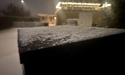 Store m�ngder sne i vente: S� meget kan der falde