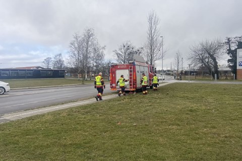 Spildt diesel p� vejen