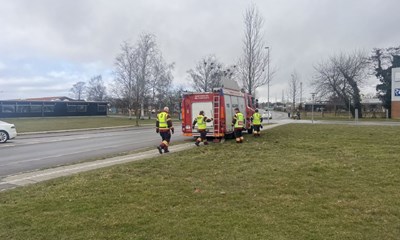 Spildt diesel p� vejen