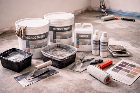 Hvor meget microcement skal du k�be til dit gulvareal?