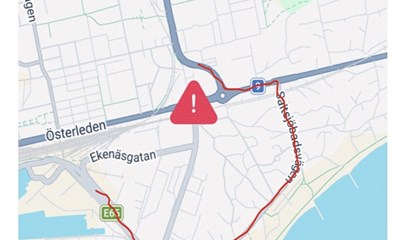 F�rgepassagerer, kig her: Der er omk�rsel i Ystad