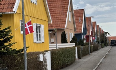 Flag ved svenskehusene