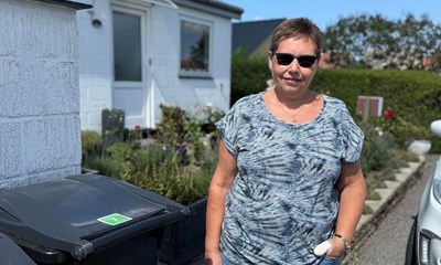 Uenighed om adgangsvej: Skraldespande og skrver kolliderer 