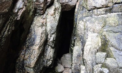 Bornholmske grotter og huler med lysende mos