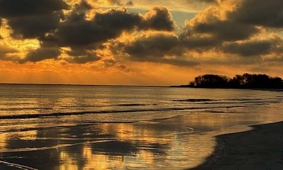 Dagens billede: Solopgang p Balka strand