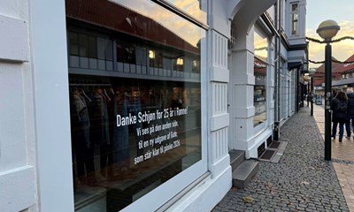 Butik flytter fra ggaden 