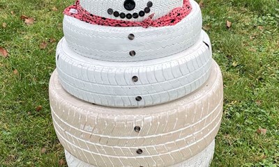 Dagens billede: Klimavenlig snemand