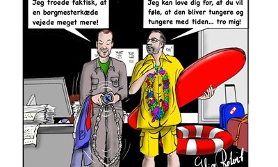 Klar til skiftedag p� borgmesterkontoret