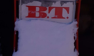 Dagens billede: N�r sneen falder, kan den fylde hele forsiden