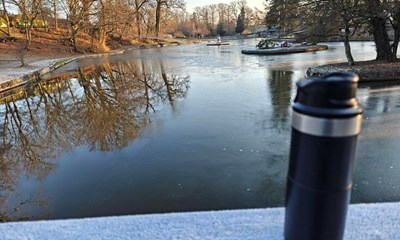 Dagens billede: En dejlig varm kop kaffe og en meget frossen s�