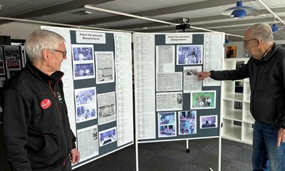 Var med til at bygge hallen � 50 �r senere bidrager han stadig