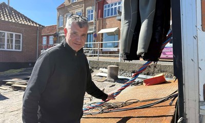 Specialister fra Svendborg p� v�d mission i Allinge