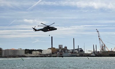 Dagens billede: S�rednings�velse i R�nne Havn