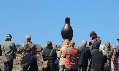 Dagens billede: Indvielse af ny skulptur p� Frederiks�