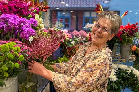 Har bundet blomster for de kongelige: 'Man g�r sig lidt ekstra umage'