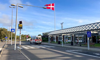 Mange bl� blink ved lufthavnen 