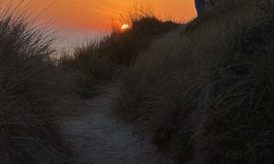 Dagens billede: Hammerfed solnedgang p� Hammeren