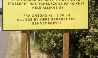 Skilte skabte trafikforvirring 