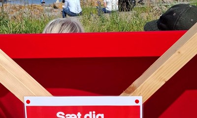 Dagens billede: S�t dig og pust ud p� Folkem�det