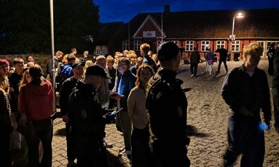 Farlig masen og kaos p� Kirkepladsen: Vi havde alt ude at k�re