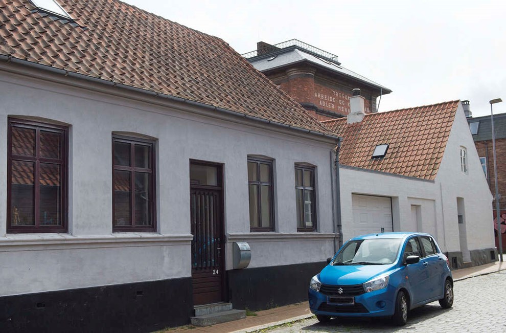 I Lille Madsegade l� engang en slagter