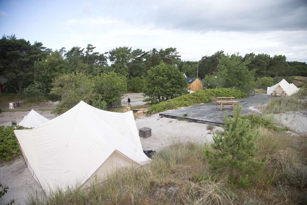 Nu kan du glampe og campe p� Balka Strand