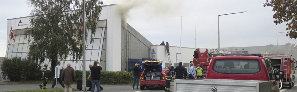 Mand sigtet efter brand i velkomstcenter