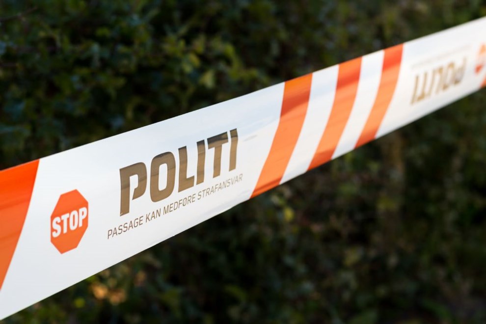 Stenskred ved Vang � politiet har afsp�rret omr�det