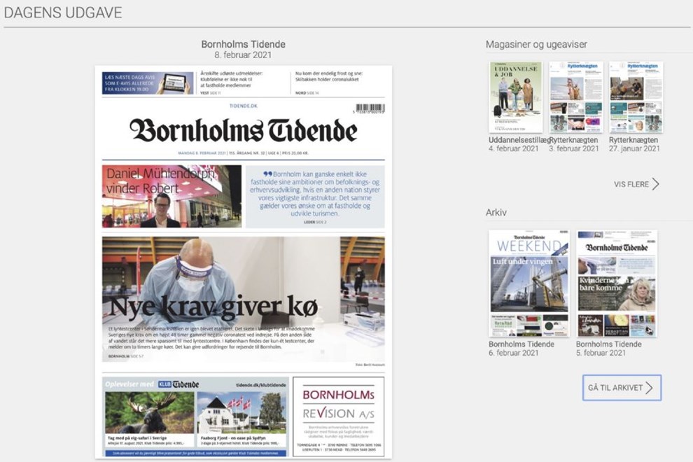 Velkommen indenfor: Gratis e-avis til alle i snestormen Velkommen indenfor: Gratis e-avis til alle i snestormen