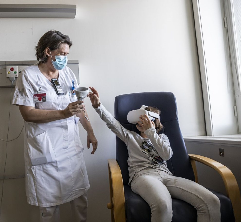 Brneafdeling har brugt donation p virtual reality-briller