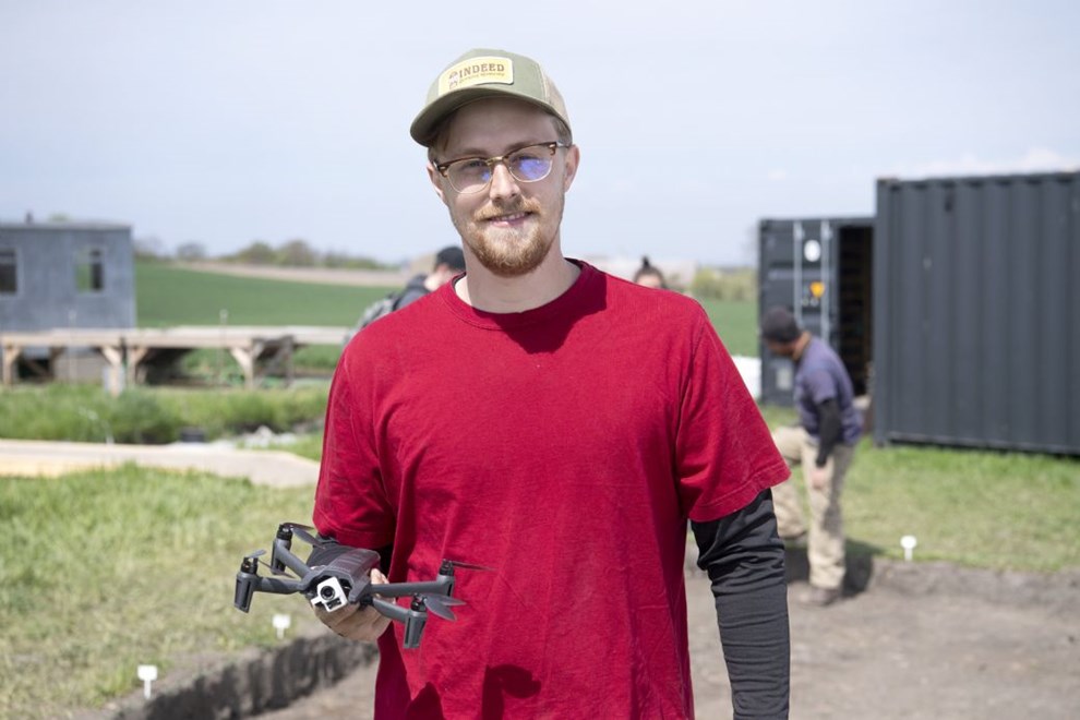 Fem dage p Sorte Muld: Amerikaneren med dronen kan ende med at flytte hertil