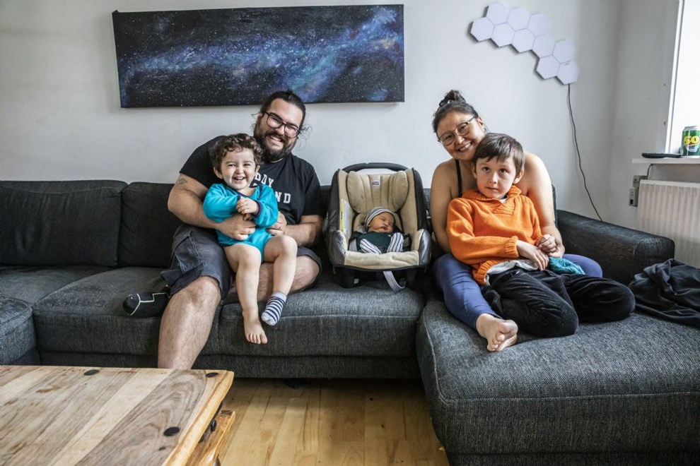 Her er den yngste borger i Vestermarie