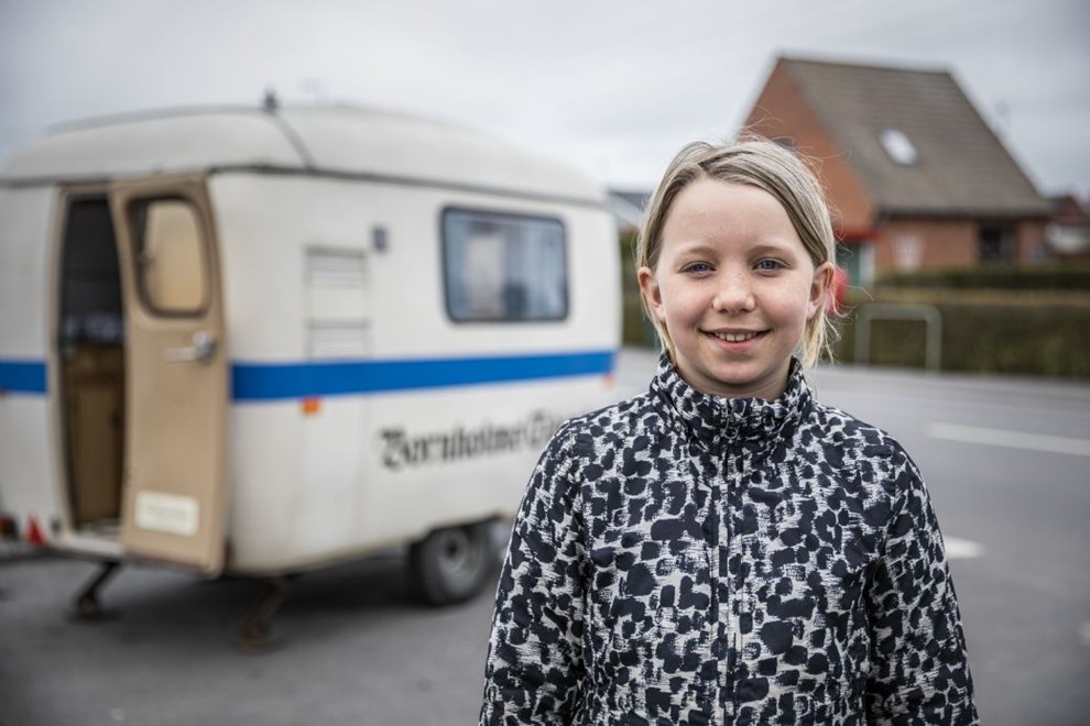 Bella kom p besg i campingvognen