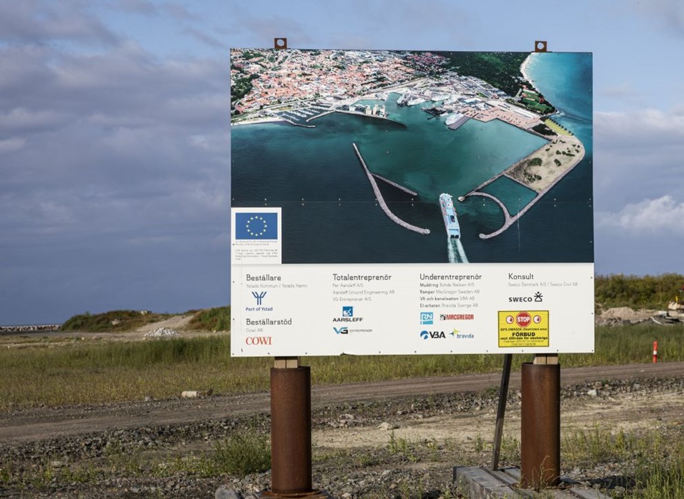 Havnebyggeri i Ystad sprænger budgettet Havnebyggeri i Ystad sprænger budgettet