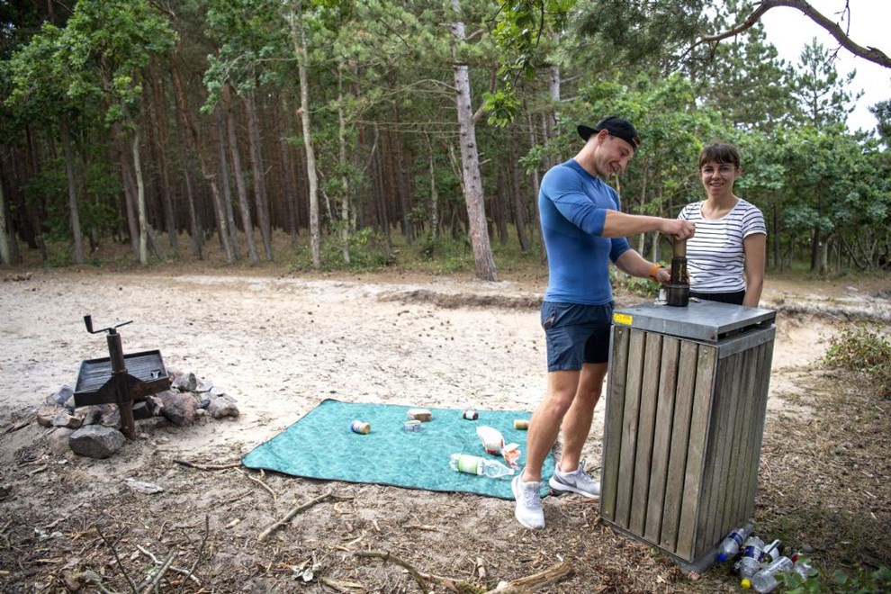 Teltliggere ved shelterplads: 'Her er da meget rent'