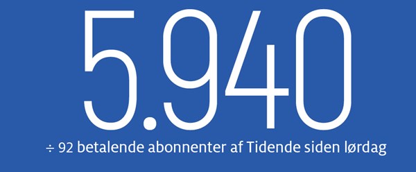 Leder: En h�rd vinter - ogs� for Tidende