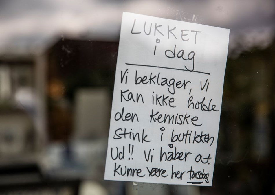 Kloakstank holder butikker lukket