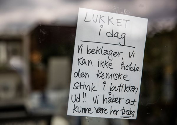 Kloakstank holder butikker lukket