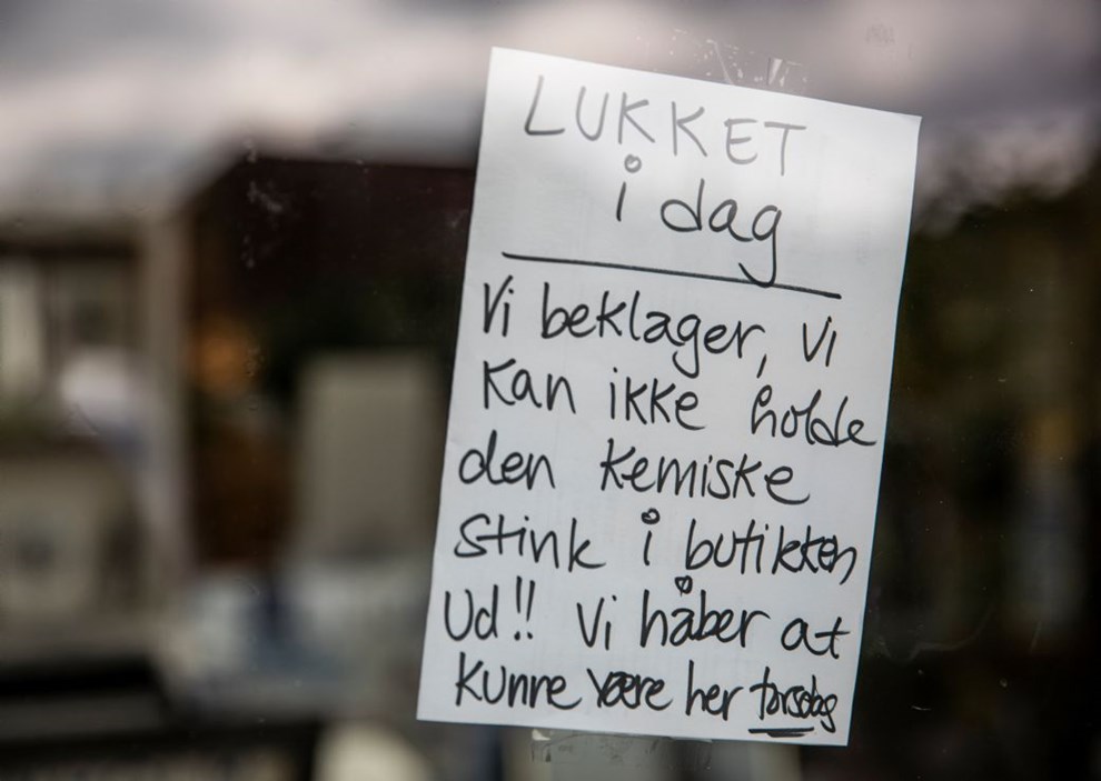 Kloakstank holder butikker lukket