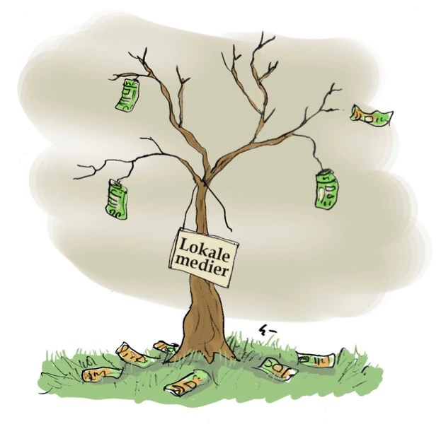 Branchen blder: Rd og bl blok vil sttte lokale medier - eller vil de?