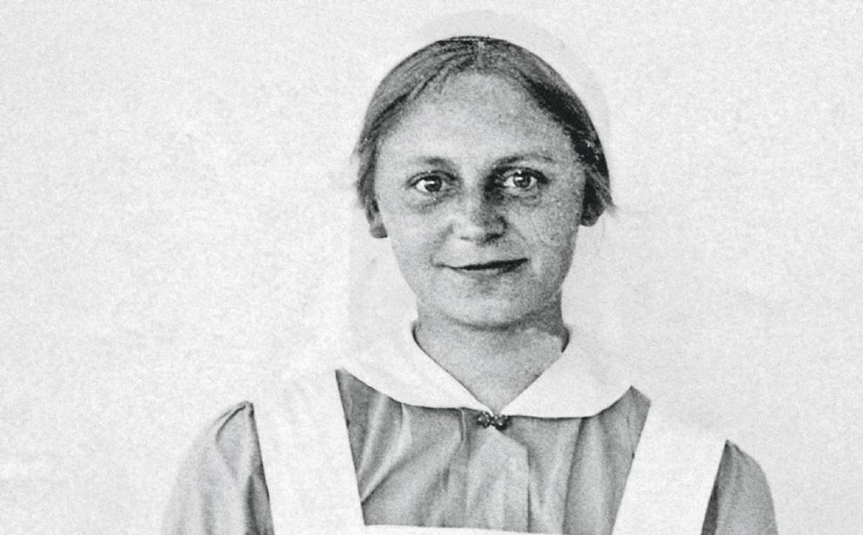Bornholmsk sygeplejerske ved fronten
