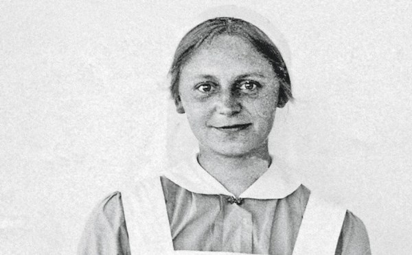 Bornholmsk sygeplejerske ved fronten