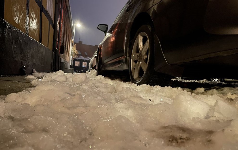 Sne p fortovet: 'Det er med livet som indsats'