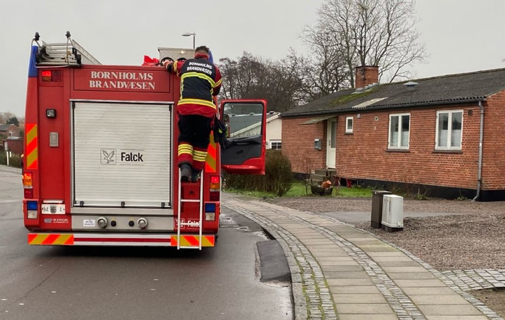 Brandvæsnet af sted til naturbrand Brandvæsnet af sted til naturbrand