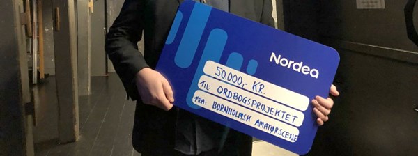 Alex Speed overrasket over stor donation