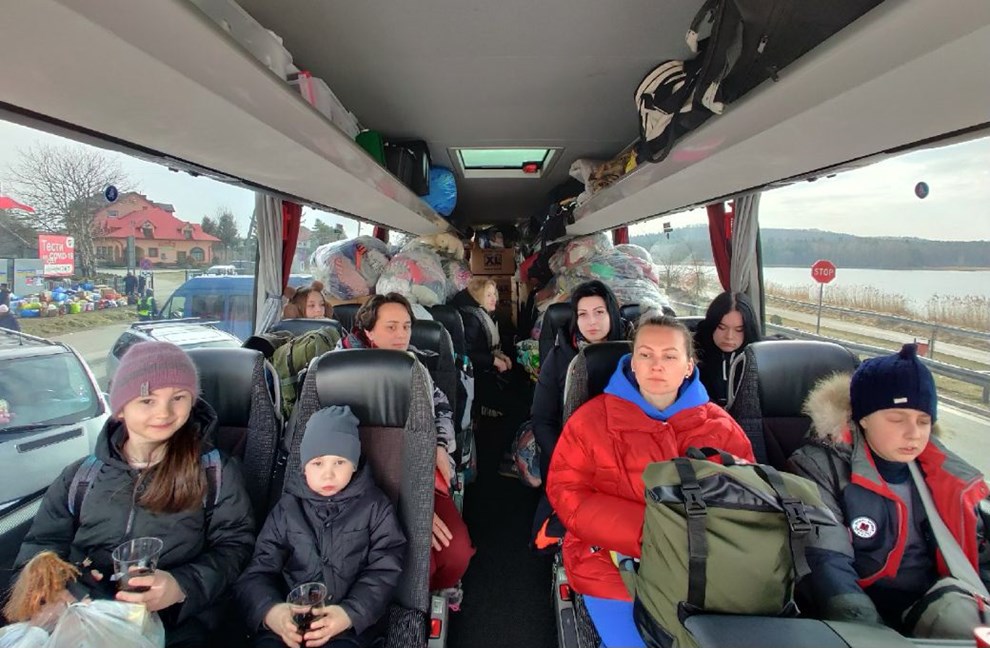 Nu har bus fået flygtninge ombord Nu har bus fået flygtninge ombord