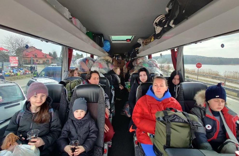 Ukrainebus s�tter kursen mod Danmark