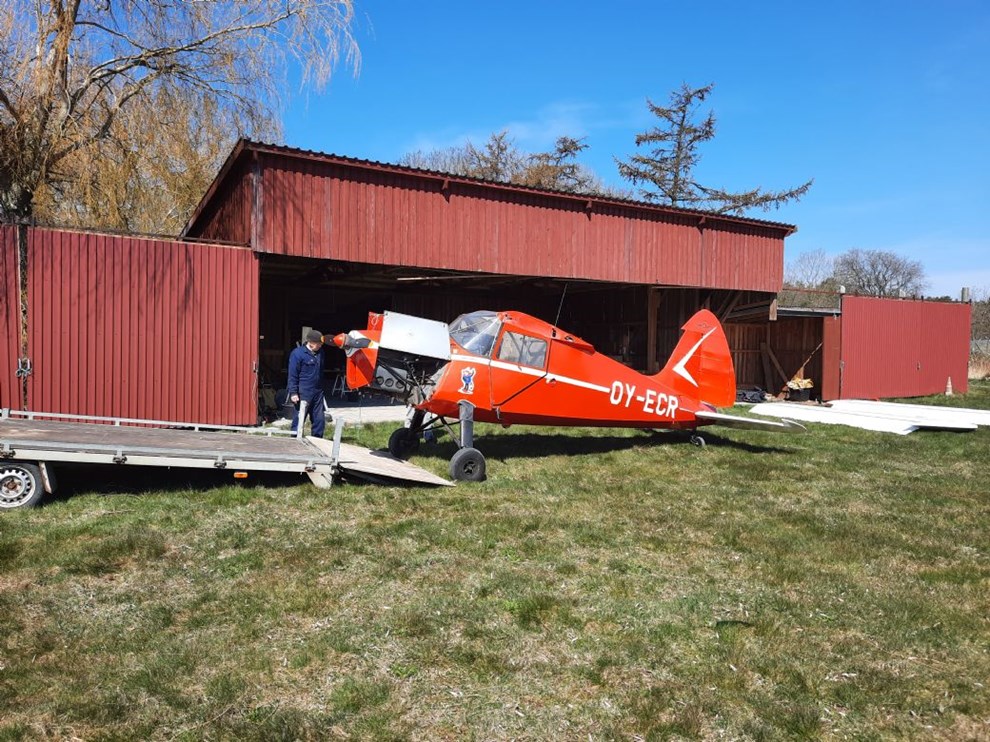 Se billederne: Flyveren Kr�lle B�lle kommer p� Teknisk Samling